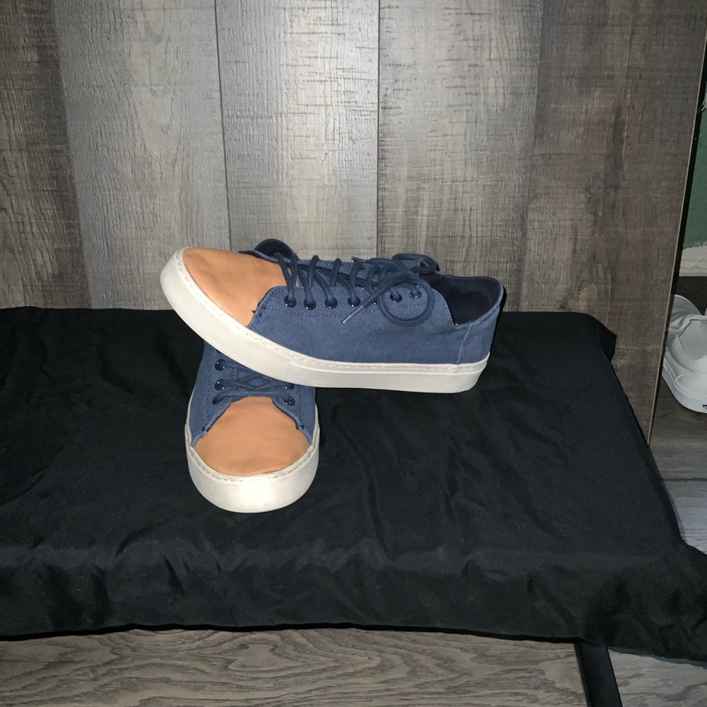 TOMS Men’s Low-Top Canvas/Leather Casual - Picture 10 of 10